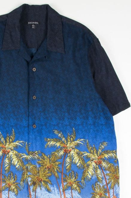 Blue Hatched Sky Hawaiian Shirt