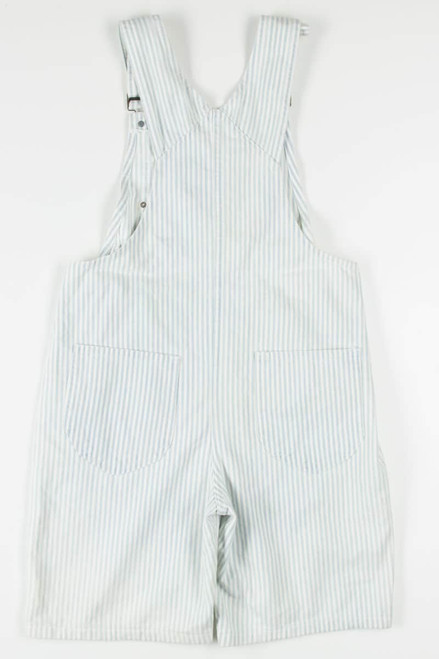 Vintage Striped Denim Overall Shorts 202 (sz. S)