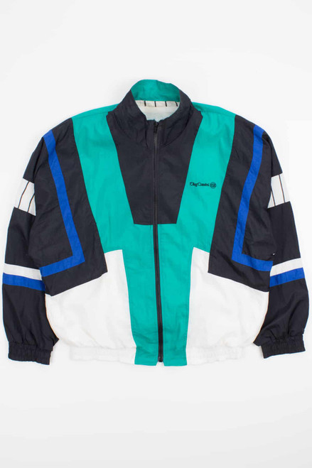 90s Oleg Cassini Color Block Windbreaker