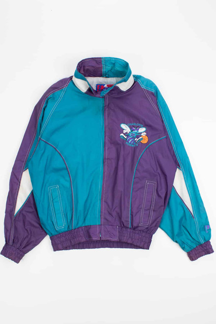 90s Charlotte Hornets Waterproof Windbreaker