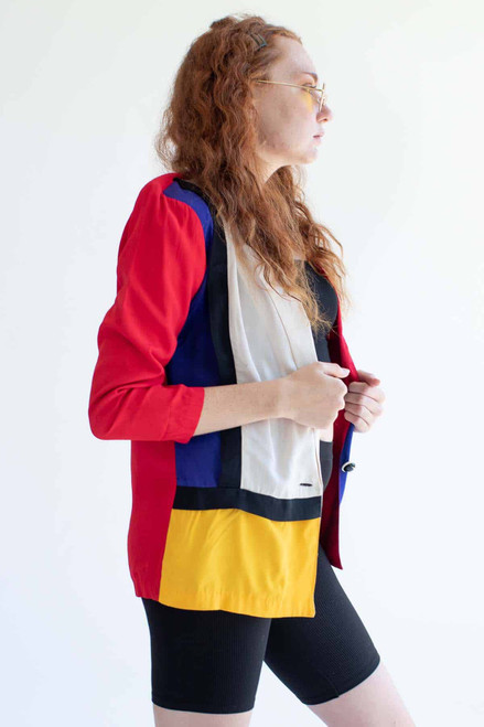 Mondrian Pattern Blazer