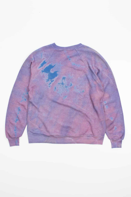 Faded Purple and Blue Bleached Vintage Sweatshirt