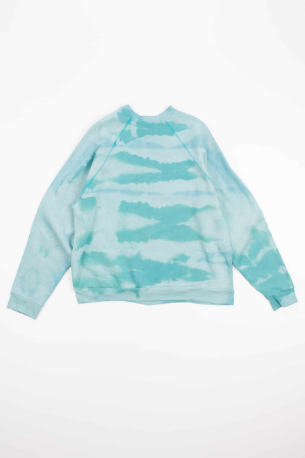 Teal Striped Bleached Vintage Sweatshirt