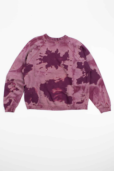 Maroon Brushed and Bleached Vintage Sweatshirt