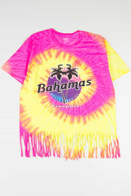 Bahamas Fringe Bottom Tie Dye T-Shirt