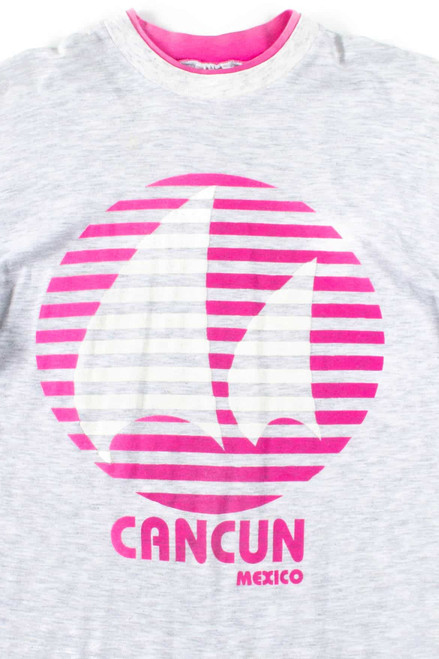 Pink & Grey Cancun Vintage T-Shirt