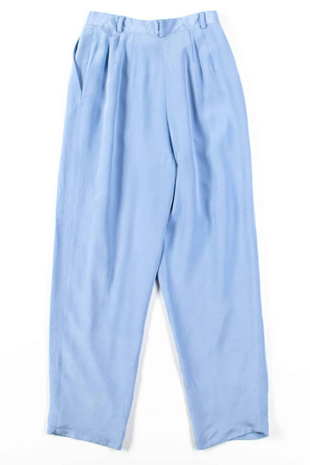 Light Blue Silk Pants (sz. 8P)