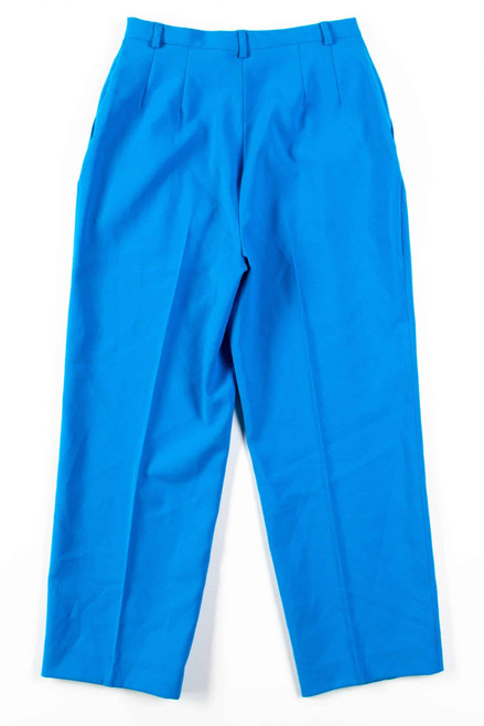 Blue Sansabelt Pleated Pants (sz. 10)