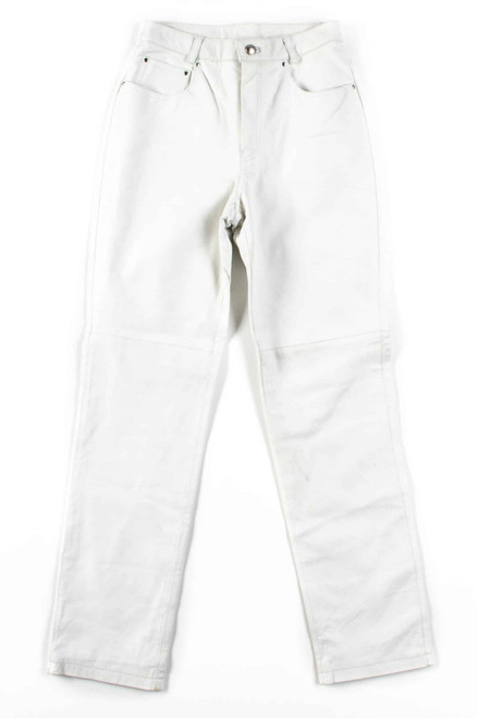 White Leather Pants (sz. 6)