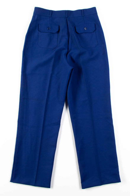 Dark Blue Pleated Pants (sz. 16)