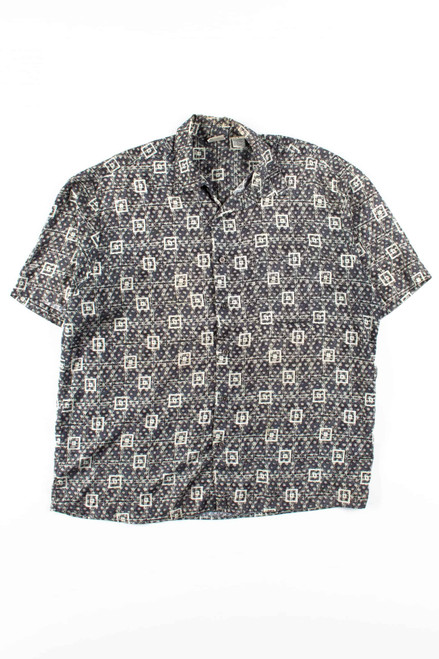 Square Dotted Button Up Shirt