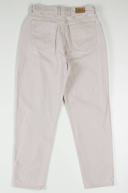 Soft Cream High Waisted Lee Denim Jeans 546 (sz. Large)