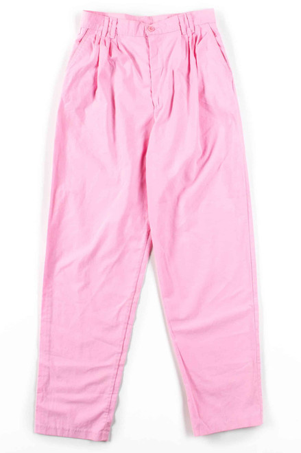 Pink Pleated High Waisted Pants (sz. 12)