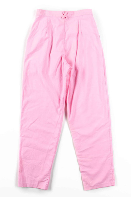 Pink Pleated High Waisted Pants (sz. 12)