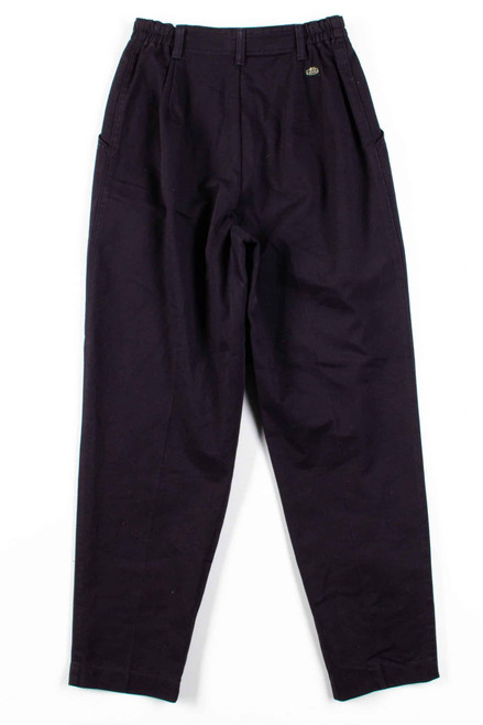 Lee Black Pleated Vintage Pants (sz. 6 Pet.)