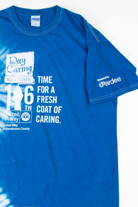 Day of Caring Blue Tie Dye T-Shirt