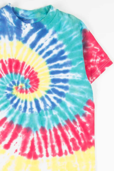 Kid's Rainbow Swirling Tie Dye T-Shirt