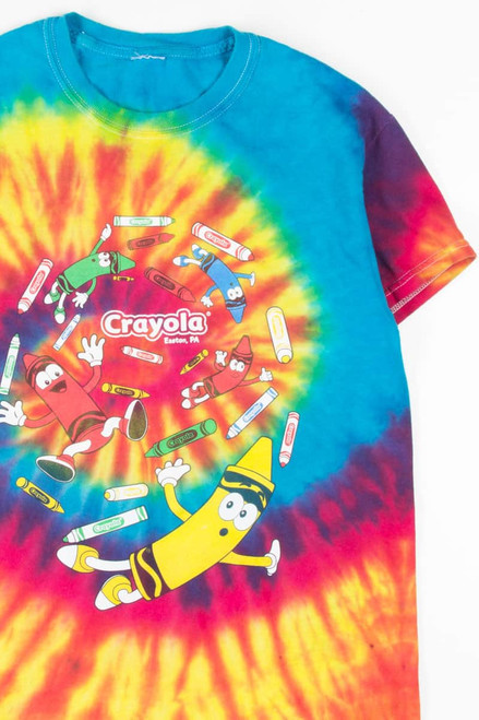 Cayola Crayon Swirls Tie Dye T-Shirt