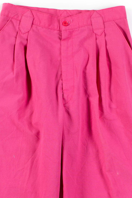 Hot Pink Pleated Vintage Pants (sz. 13)