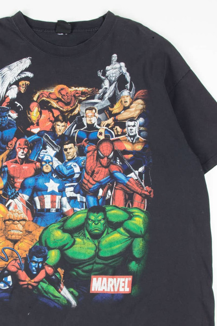 Distresssed Marvel Super Heroes T-Shirt