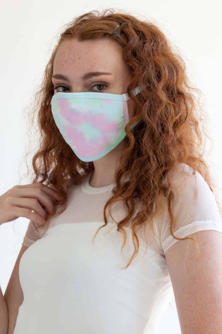 Pastel Tie Dye Face Mask