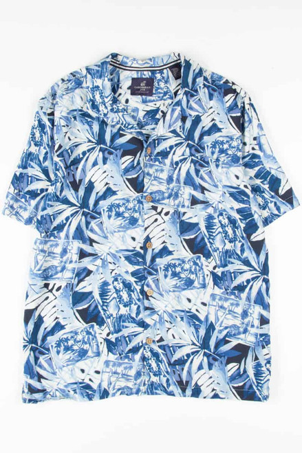 Blue Pin Up Girl Hawaiian Shirt