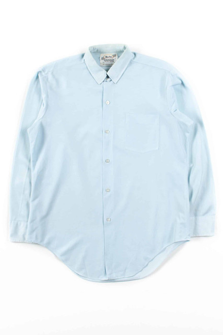 Light Blue Ribbed Vintage Button Up Shirt