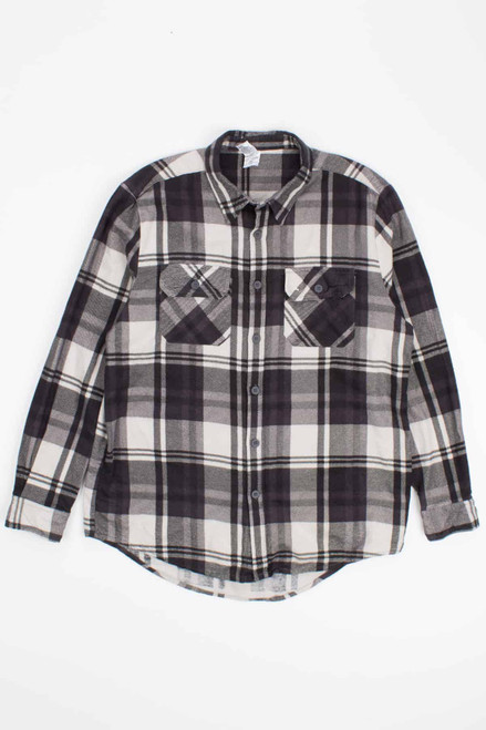 Black & White Soft Flannel Shirt 1