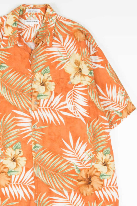 Orange Hibiscus Hawaiian Shirt 2