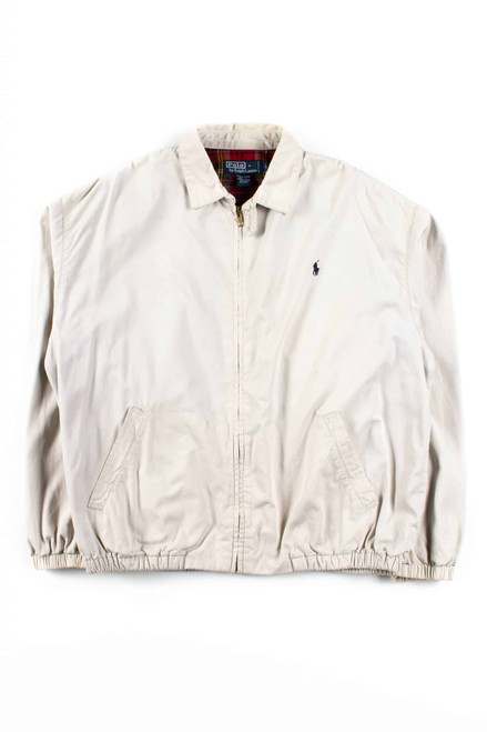 Tan Polo Plaid Lined Jacket