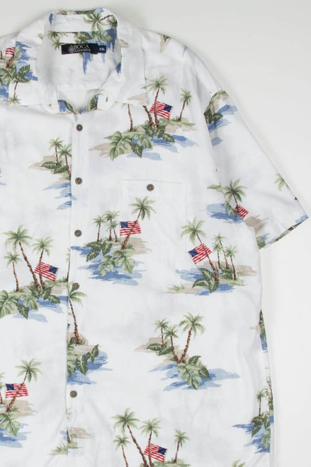 USA Beach Flag Hawaiian Shirt