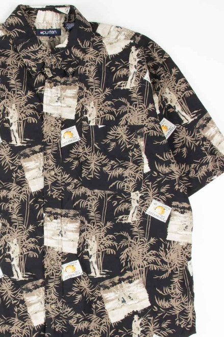 Tropical Fishing Button Up Shirt