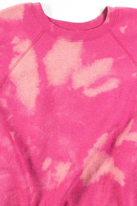 Pink Splotchy Bleached Sweatshirt