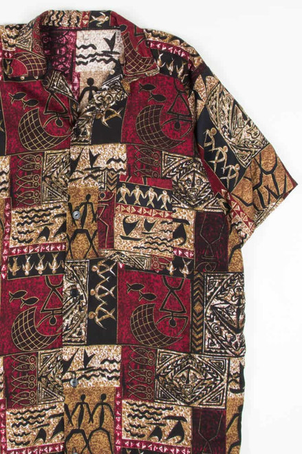 Pictograph Collage Hawaiian Shirt