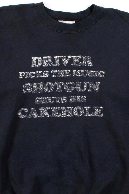 Driver Picks The Music Sweatshirt