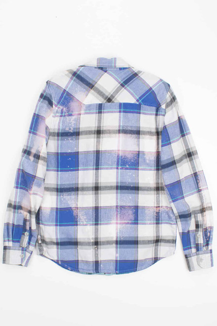 Bleach Sprayed Flannel Shirt