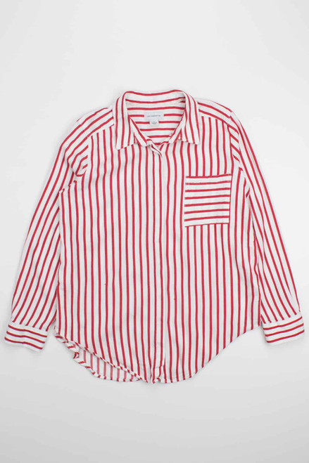 Liz Claiborne Striped Button Up