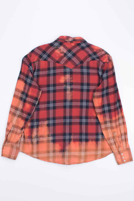 Bleached Wrangler Western Flannel