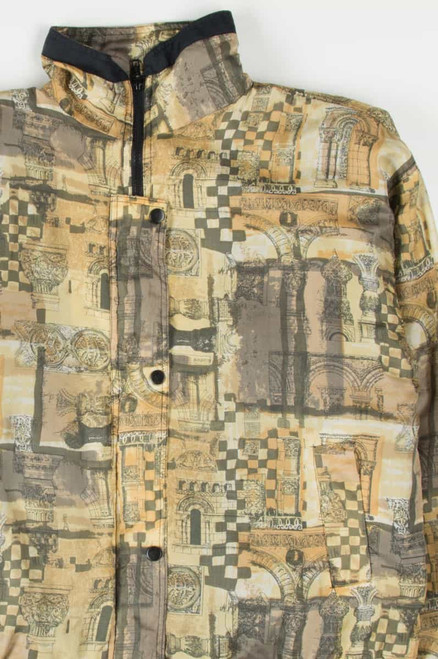 90s Silk Architecture Jacket 18513