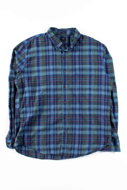 Blue Plaid Button Up Shirt 14