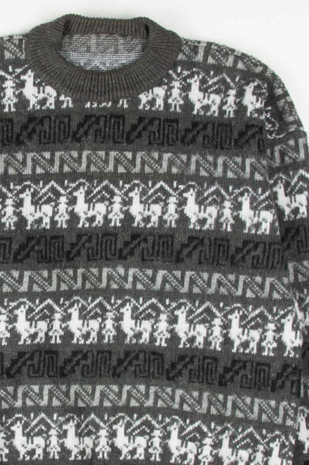 80s Llama Sweater 2904