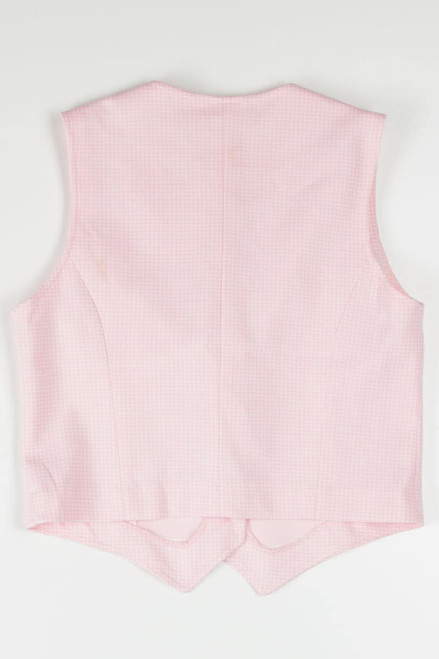 Vintage Pink Button Vest