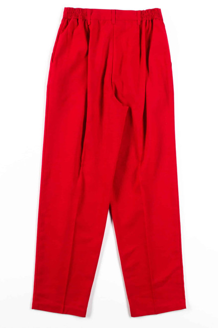 Red Pleated Pants (sz. 6P)