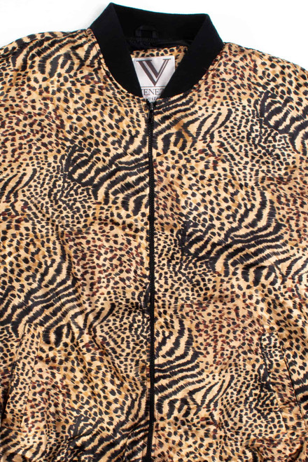 Big Cat Print 90s Jacket 18604
