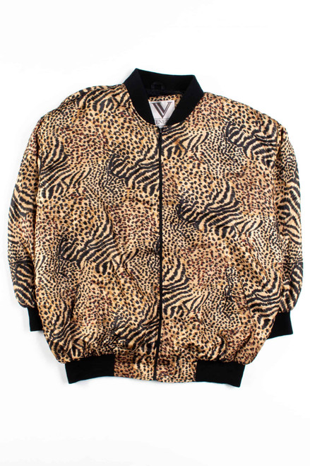 Big Cat Print 90s Jacket 18604