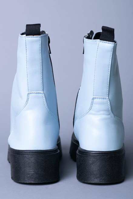 Sky Blue Platform Boots