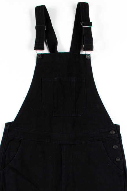 Black Distressed Overalls (sz. Medium)