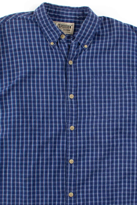 Blue Check Button Up Shirt