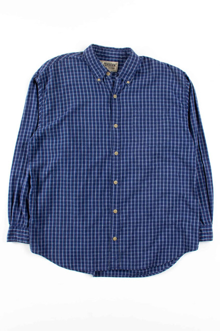 Blue Check Button Up Shirt