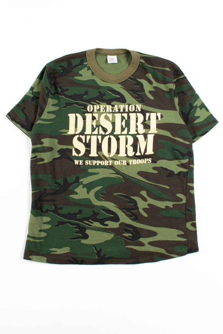 Desert Storm Camouflage T-Shirt (Single Stitch)